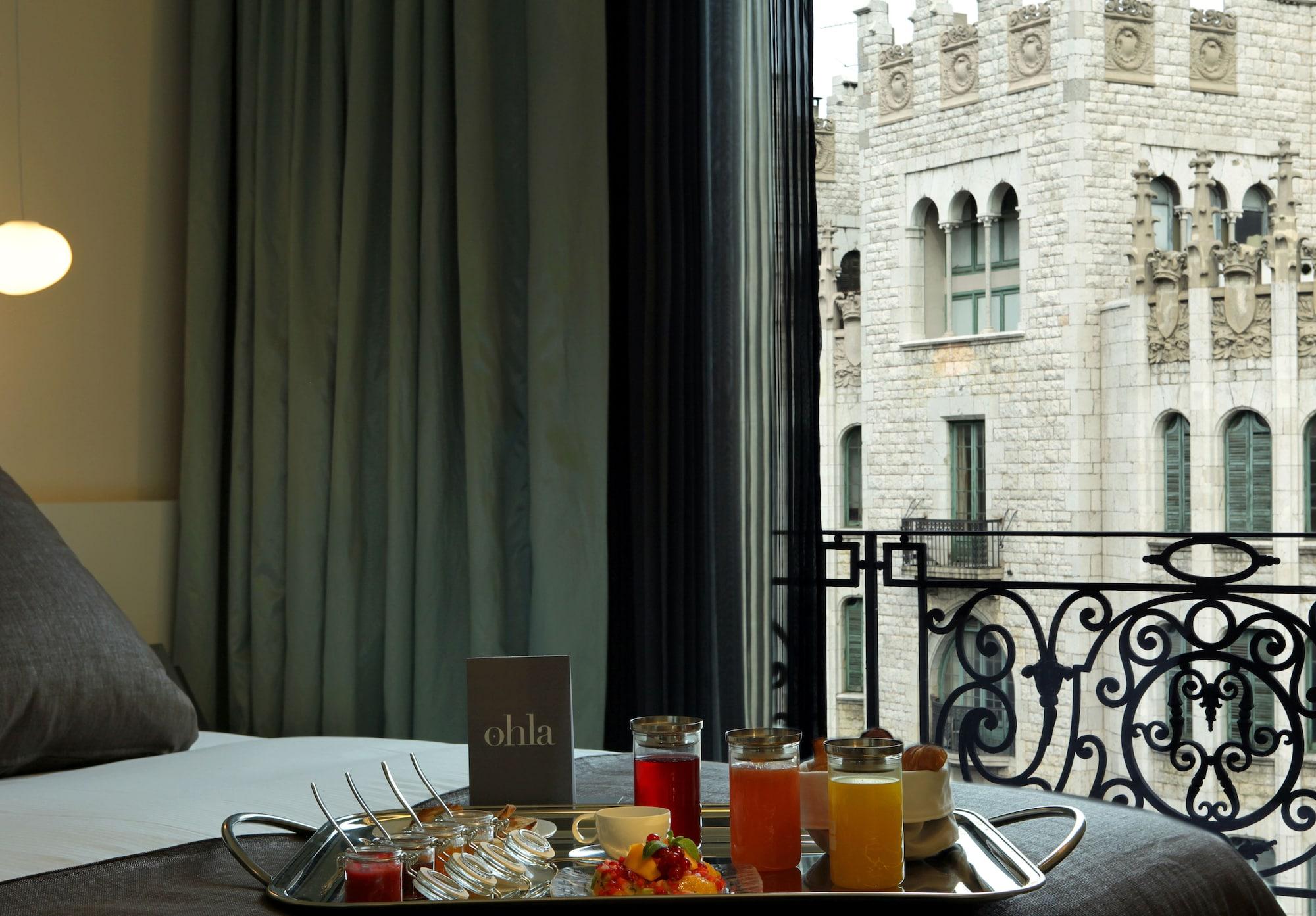 Hotel Ohla Barcellona Esterno foto A room at the hotel