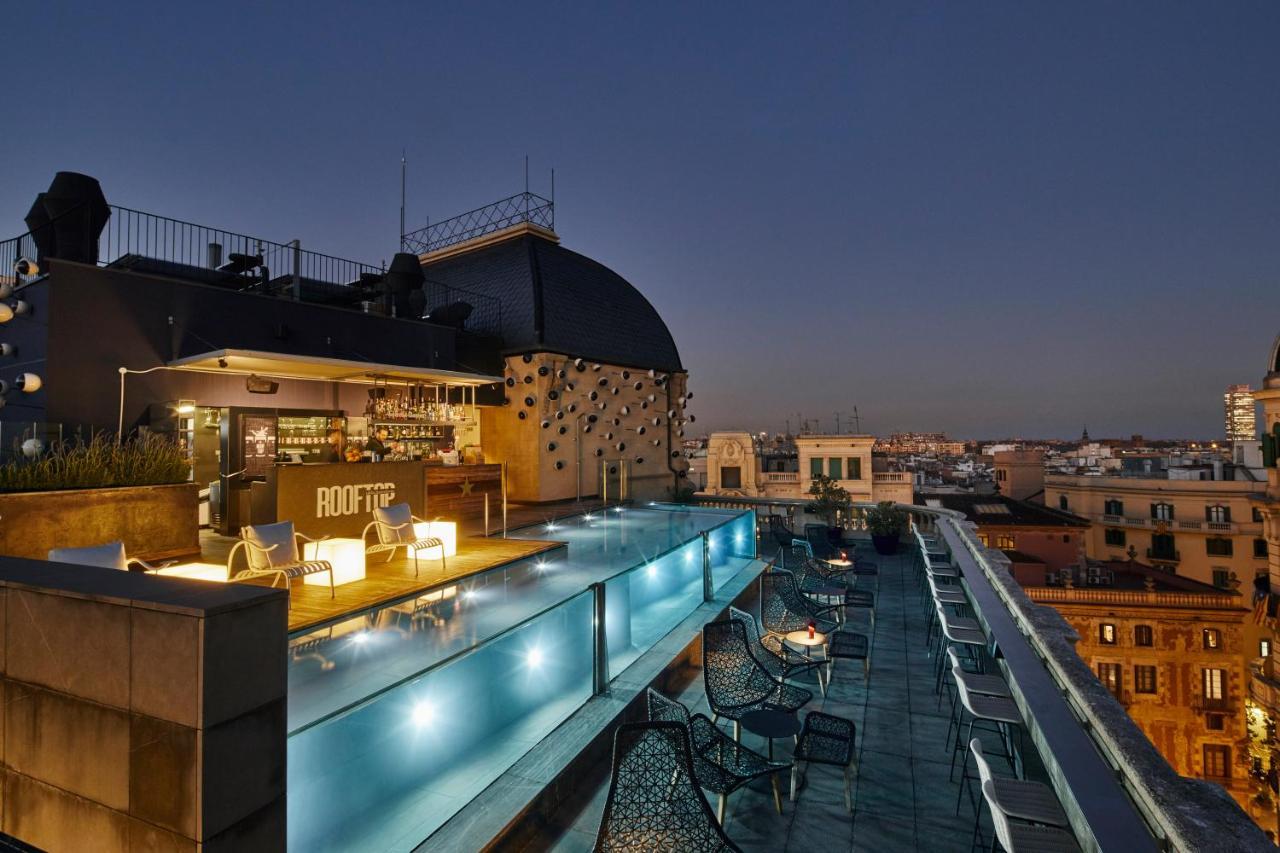 Hotel Ohla Barcellona Esterno foto The hotel's rooftop bar